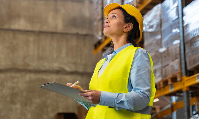 mulher na construção